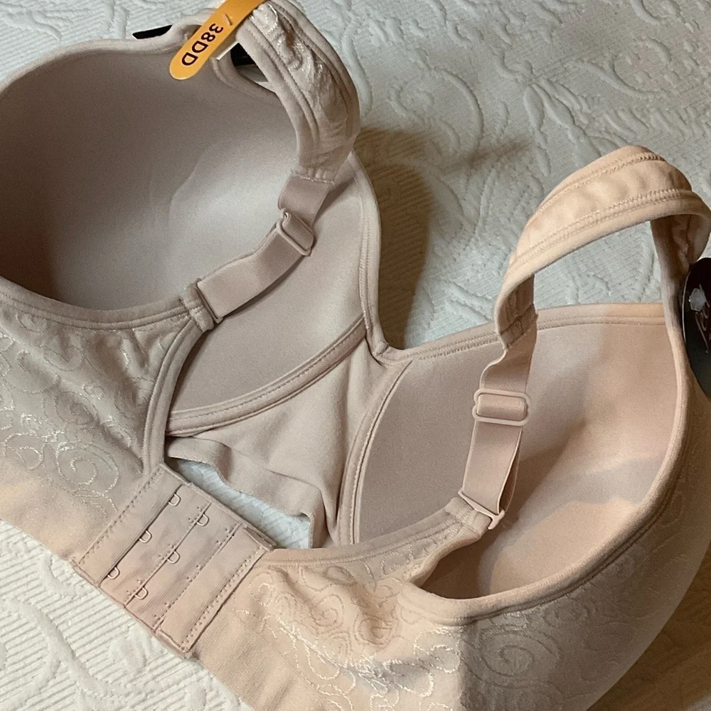Bali Women's Light Beige Patterned Bra
